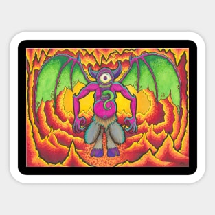 Demon from the deep Sticker